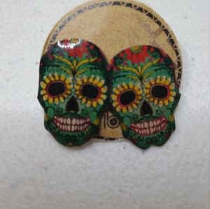 Colorful Skull Earrings